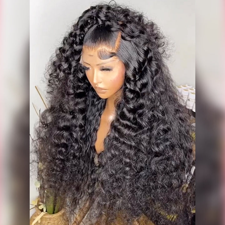 Over $101 Save $100: 13x6 Transparent Lace Front Loose Deep Wave Human Hair Wigs-Flash Sale