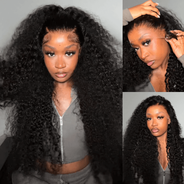 30 Inches Curly Hair 7x5 Pre Cut Lace Front Wig 100% Virgin Human Hair Wigs Pre Plucked Hairline Daily Deal