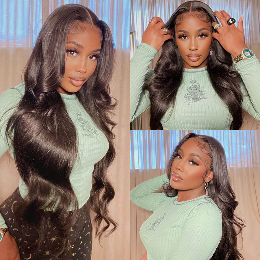 Invisible HD Transparent Lace Frontal Human Hair Wig 14-26inch Straight  Body Wave Pre Plucked HD Lace Front Wigs for Women -  Canada