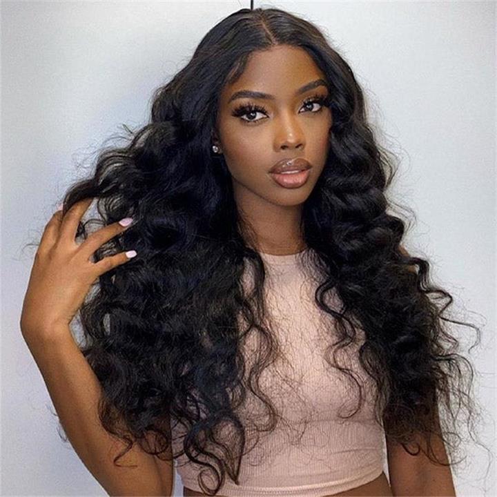 Loose Body Wave 13x4 HD Lace Front Wig Pre Plucked Hairline With Baby Hair 250% Density-Geeta Hair