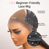 Upgraded 13×6 Lace Wig Cap: 3 Combs And Non-slip Drawstring_detail