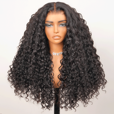 The 250% Density Black Curly Wig With Different Angles_product