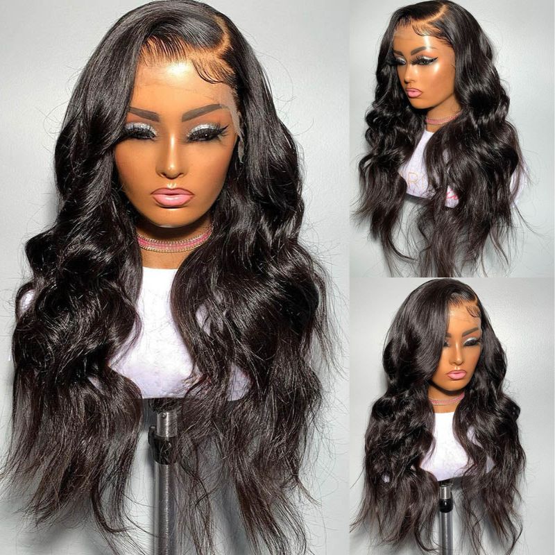30inch=$199 Tiktokers Recommend 180% Density Body Wave HD  Lace Frontal Wig Pre Bleached Glueless Wigs