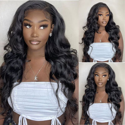 Tiktokers Recommend 30"=$199 180% Density Body Wave 13x6 HD  Lace Frontal Wig Pre Bleached Glueless Wigs
