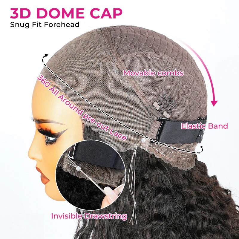Human Hair 360 Lace Front Wigs Body Wave 360 Lace Wig Transparent Lace Frontal Wigs Black Color - GeetaHair - GeetaHair