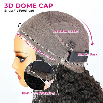 Human Hair 360 Lace Front Wigs Body Wave 360 Lace Wig Transparent Lace Frontal Wigs Black Color - GeetaHair - GeetaHair