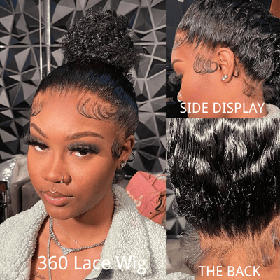 360 HD Lace Front Human Hair Wigs Invisible Water Wave Lace Front Wig With Pre Plucked Hairline For Black Women - Geetahair - GeetaHair