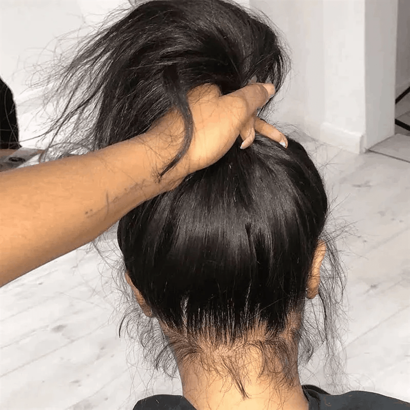 Straight Hair 360 Lace Frontal Wigs Pre Plucked With Baby Hair 100% Virgin Human Hair Wigs Near Me - GeetaHair - GeetaHair