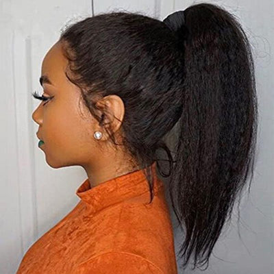 Kinky Straight Hair Wig 360 Hd Transparent Lace Front Wig Human Hair Wigs For Women Full End Glueless Brazilian Hair - GeetaHair - GeetaHair