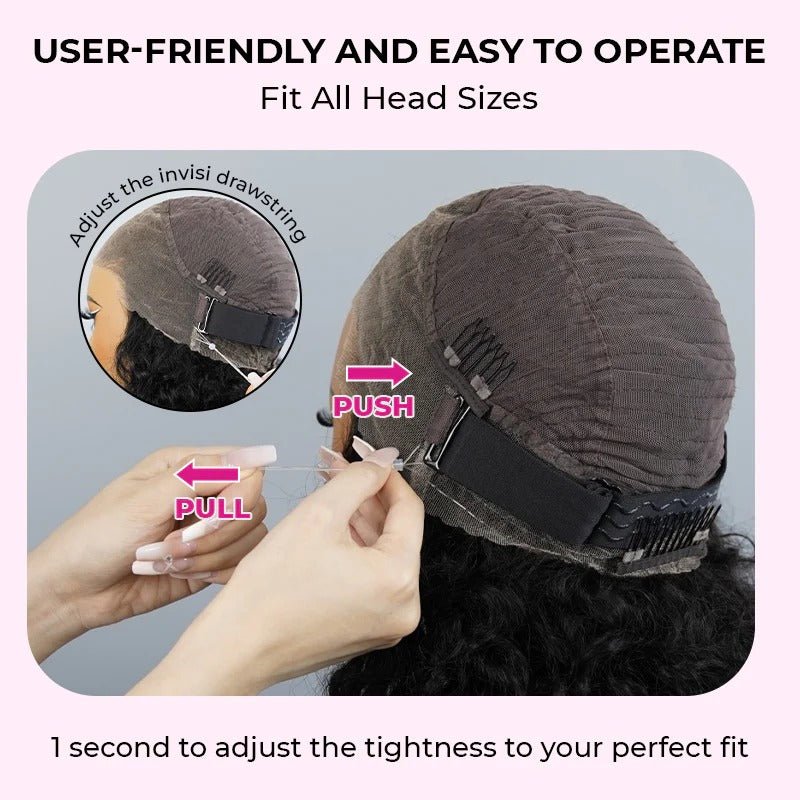 Geeta Invisi Strap Face Framing 360 Transparent HD Lace Frontal Body Wave Snug Fit All Sizes Human Hair Wigs