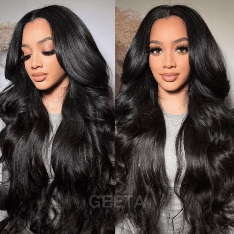 Geeta $119 Get 26inch 13x4 Lace Frontal Wig Body Wave 200% Density 100% Human Hair Flash Sale