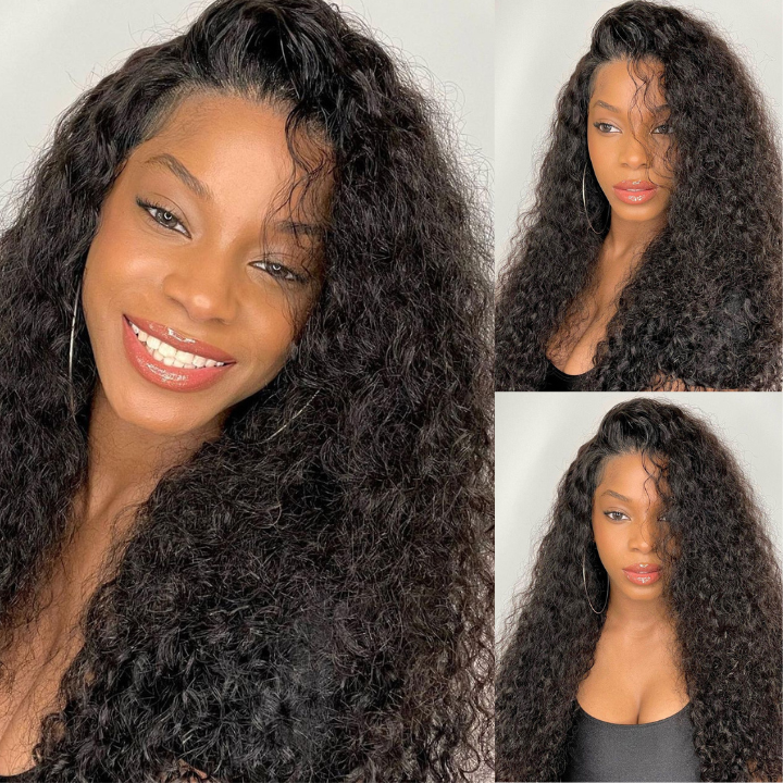 Geetahair Upgrade HD Lace Water Wave Wig Pre Plucked Natural Hairline ...