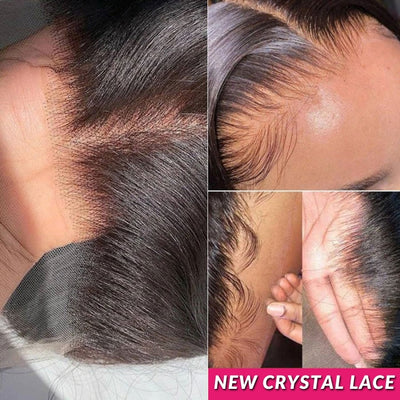 Long Straight Hair 13x6 HD Lace Frontal Wig Natural Hairline With Baby Hair 100% Virgin Human Hair Wig-Geeta Hair