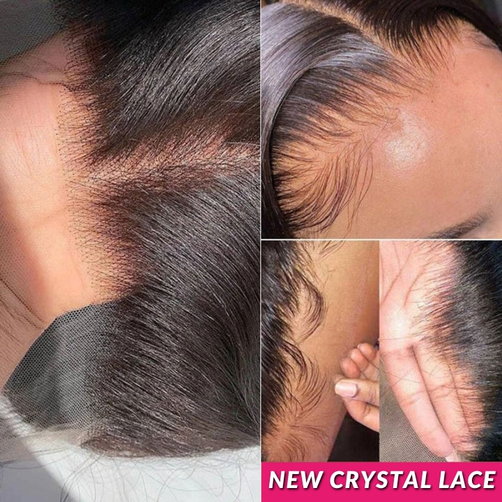 Water Wave 13x6 HD Lace Frontal Wig Natural Pre Plucked Headline 100% Virgin Human Hair Wigs -Geeta Hair