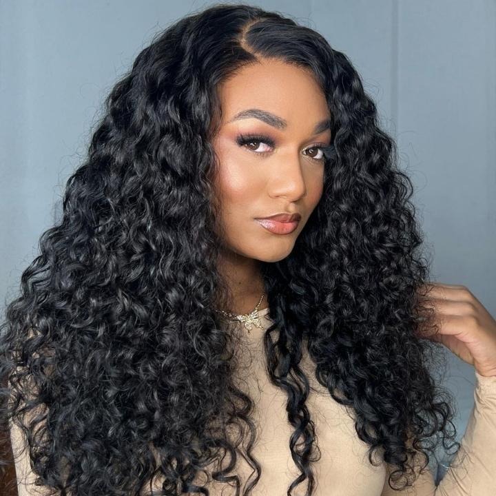 No Code 50% OFF Flash Sale: Glueless 6x4.5 Curly Pre Cut HD Transaparent Lace Human Hair Wigs-Only 2 Days