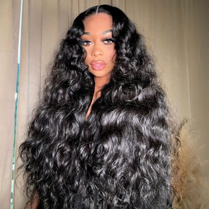 Glueless Wigs Full Loose Wave Wig 13x4 HD Lace Front Wigs Human Hair Pre Plucked Natural Hiarline - Geeta Hair