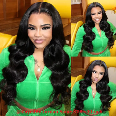 30inch=$199 Tiktokers Recommend 180% Density Body Wave HD  Lace Frontal Wig Pre Bleached Glueless Wigs-Geeta Hair