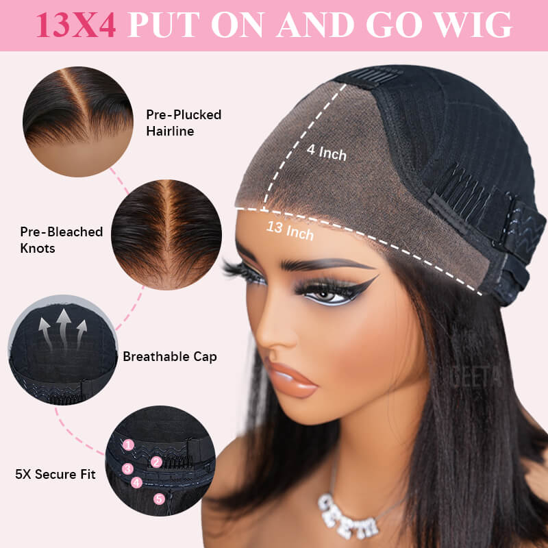 Geeta $119 Get 26inch 13x4 Lace Frontal Wig Body Wave 200% Density 100% Human Hair Flash Sale