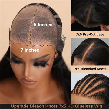 Pre Bleached Knots Highlight Brown Kinky Cirly Wig Ombre 13x4 Lace Front Human Hair Wigs