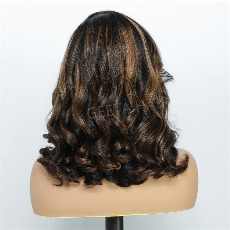 Tax Return Sale Highlight Brown Glueless G1B/30 Color Body Wave 13x4 HD Lace Front Wig Pre Plucked 180% Density - Geeta Hair - GeetaHair
