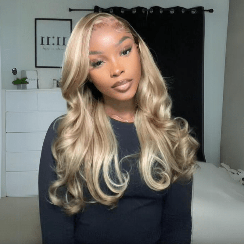 Wear and Go Glueless Wigs P16/613 Body Wave Lace Front Wigs Human Hair 13x4 HD Lace Wigs - GeetaHair