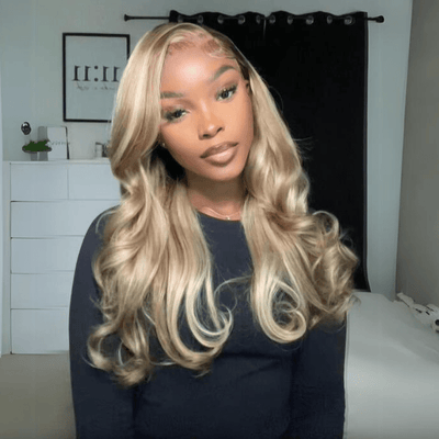Wear and Go Glueless Wigs P16/613 Body Wave Lace Front Wigs Human Hair 13x4 HD Lace Wigs - GeetaHair