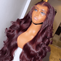 Side Profile Of Body Wave Human Hair Wig With Natural Hairline_product
