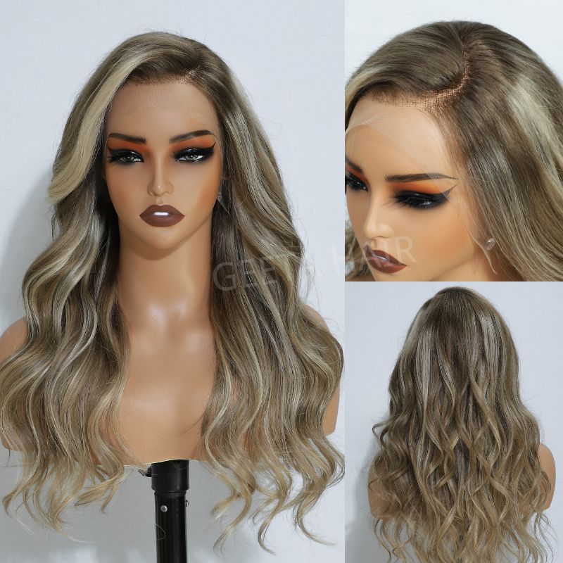 Wear and Go Glueless Wigs P16/613 Body Wave Lace Front Wigs Human Hair 13x4 HD Lace Wigs - GeetaHair