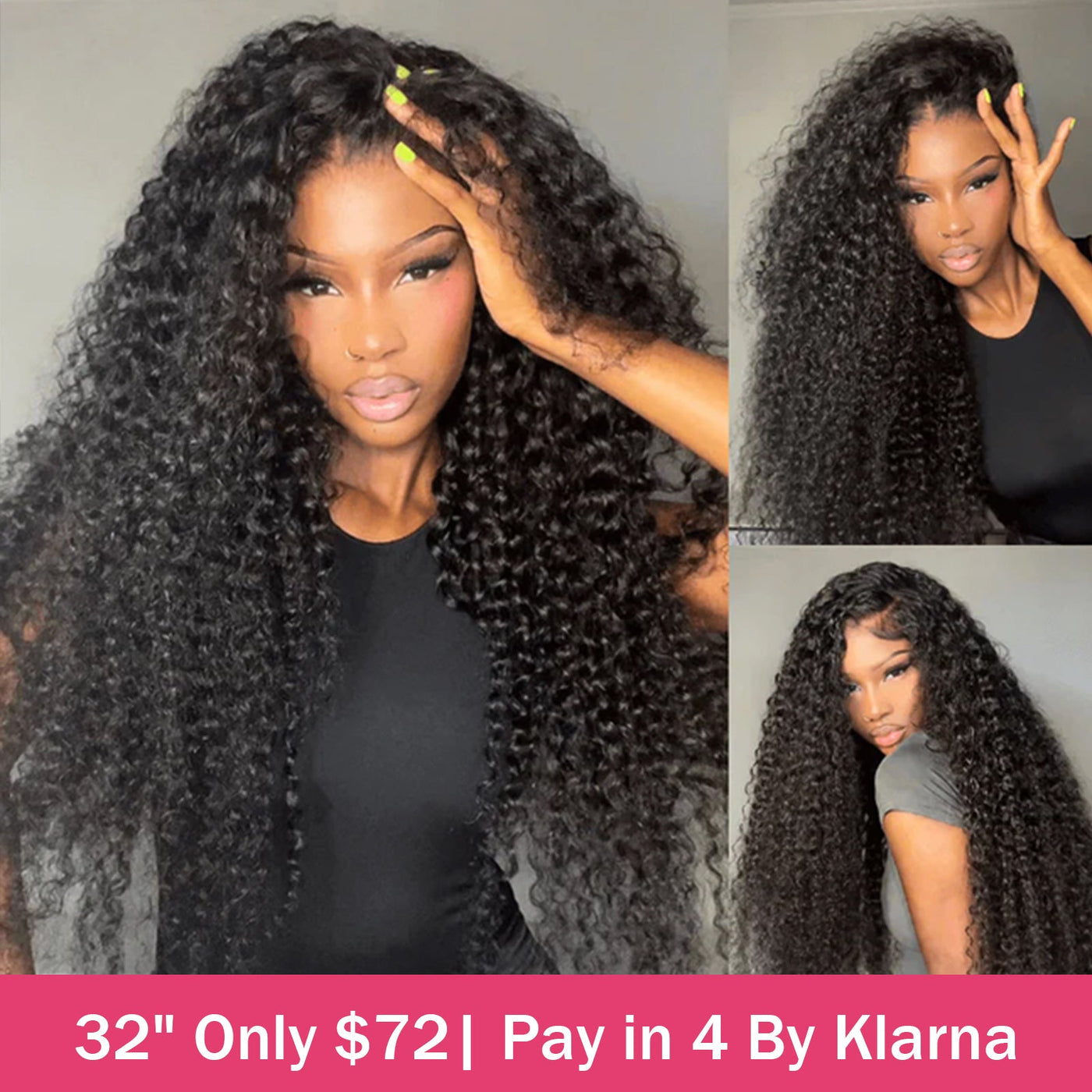 $48 Get 28Inches| 13x4 Lace Frontal HD Lace Bouncy Pixel Curl Wig Subs ...