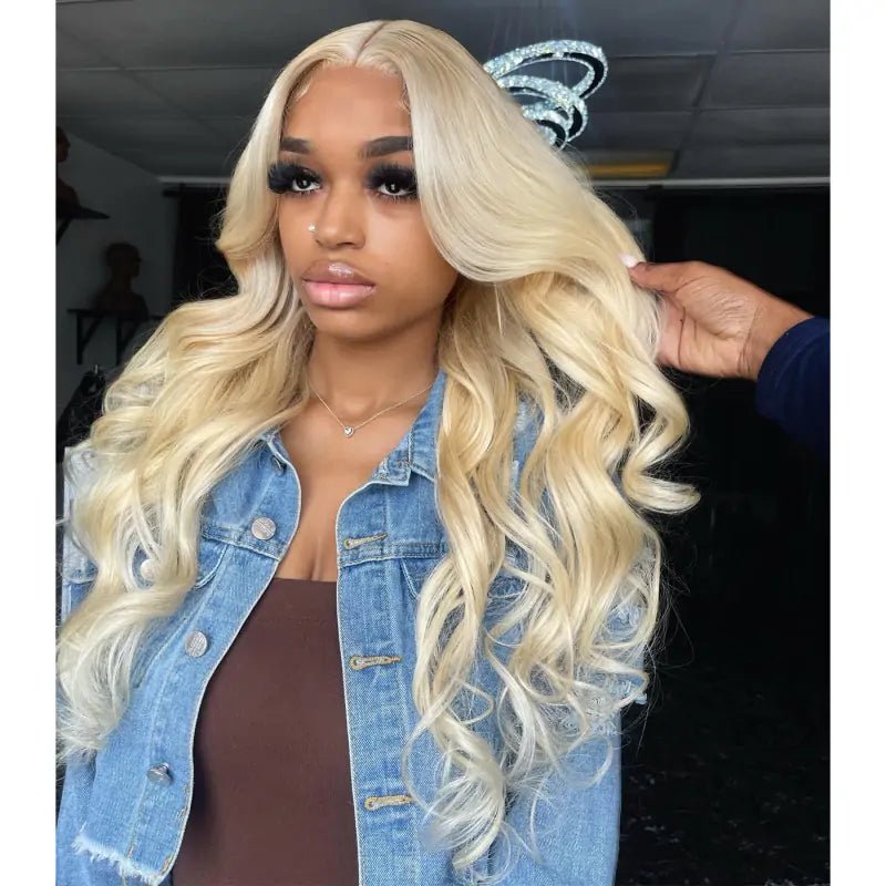 Wear Go Glueless 613 Blonde Body Wave/Straight Pre Cut HD Transparent Lace Human Hair Wigs With Air Cap Breathable Wig - Geeta Hair - GeetaHair