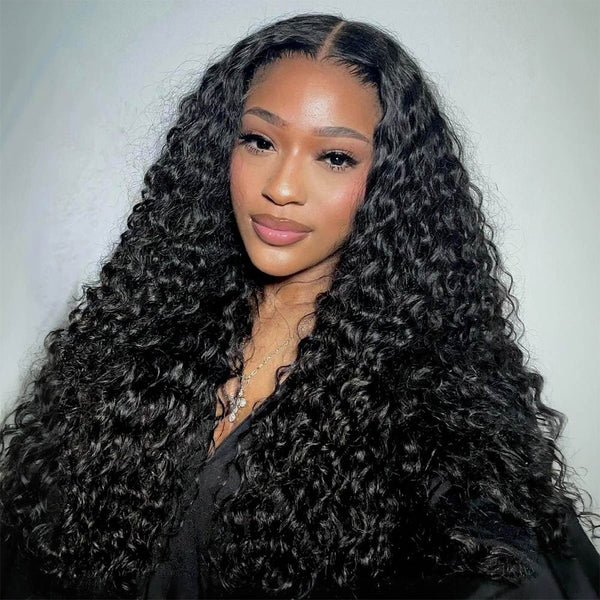 Geetahair Upgrade HD Lace Kinky Straight Wig - Kristallklare Lace-Perücken aus Echthaar mit vorgezupftem natürlichem Haaransatz 