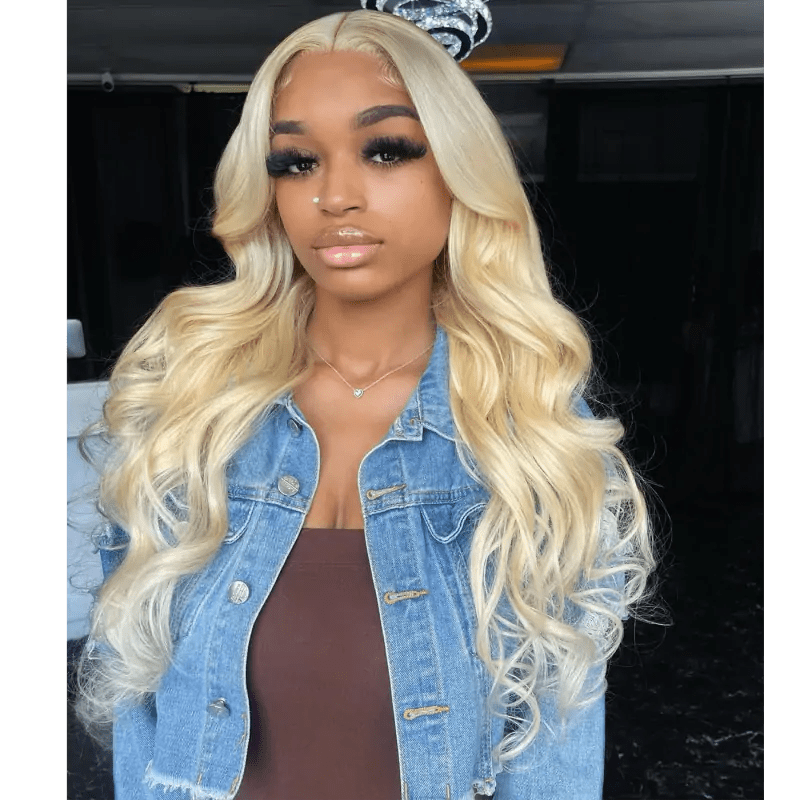Wear Go Glueless 613 Blonde Body Wave/Straight Pre Cut HD Transparent Lace Human Hair Wigs With Air Cap Breathable Wig - Geeta Hair - GeetaHair