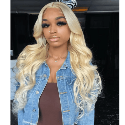 Wear Go Glueless 613 Blonde Body Wave/Straight Pre Cut HD Transparent Lace Human Hair Wigs With Air Cap Breathable Wig - Geeta Hair - GeetaHair