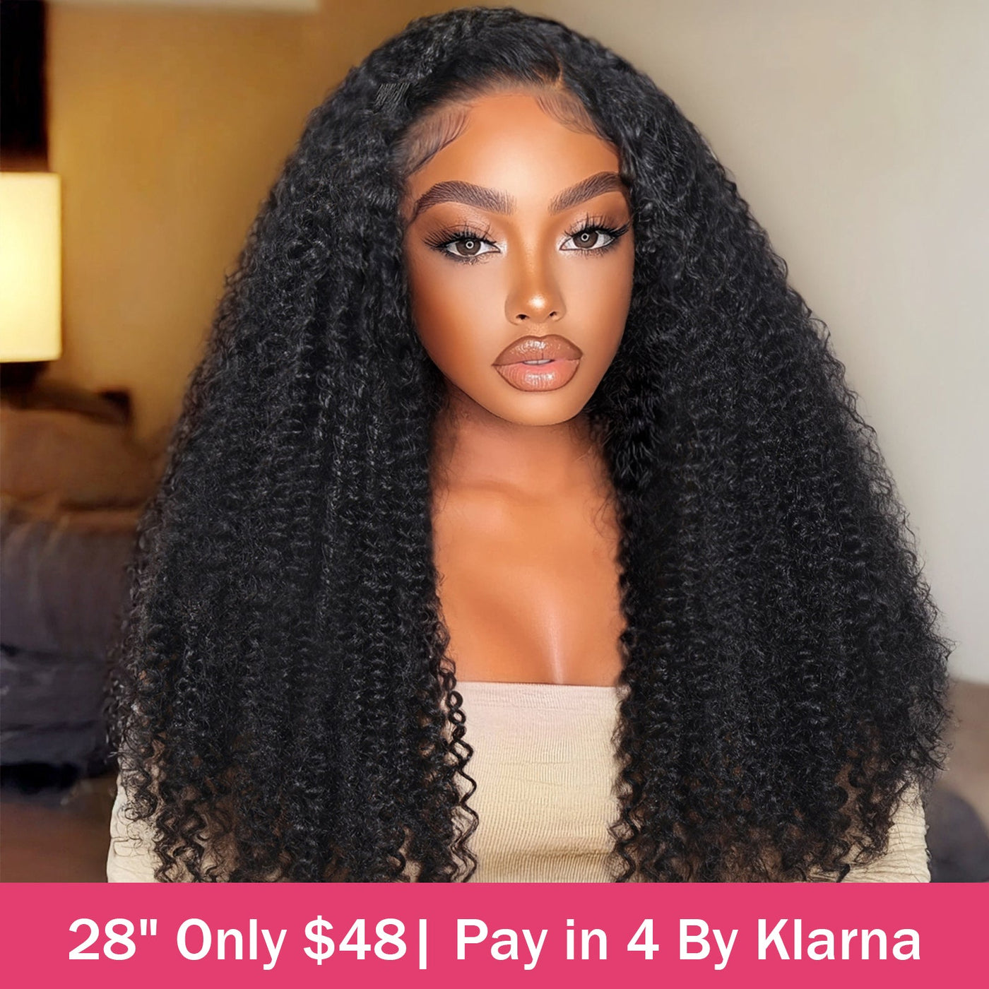 $48 Get 28Inches| 13x4 Lace Frontal HD Lace Bouncy Pixel Curl Wig Subs ...