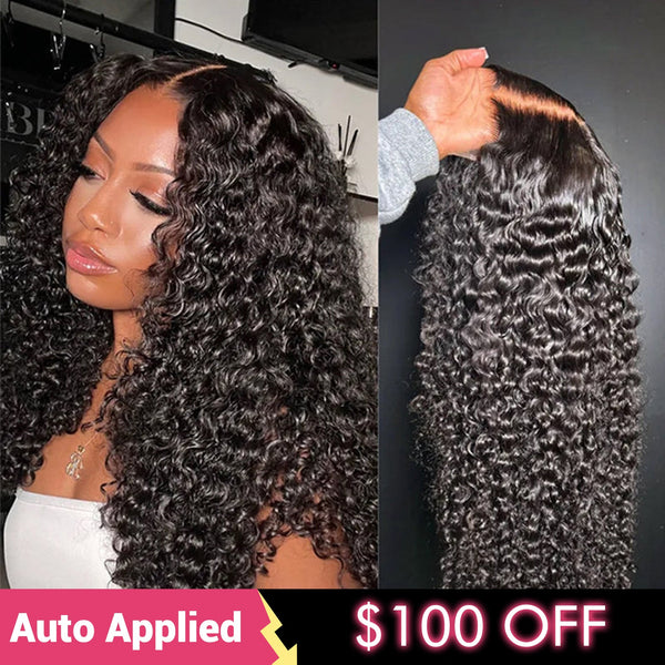 [24h quickship] Kinky Curly 6x4 Lace Front Wig Plucked Human Hair Wig Subscriber Exclusive Flash Sale