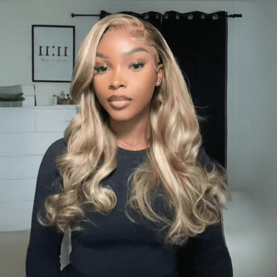 Wear and Go Glueless Wigs P16/613 Body Wave Lace Front Wigs Human Hair 13x4 HD Lace Wigs - GeetaHair