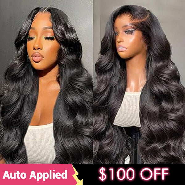 [24h quickship] 3D Body Wave 13x6 Lace Frontal Wig Human Hair Wig 180% Subscriber Exclusive Flash Sale