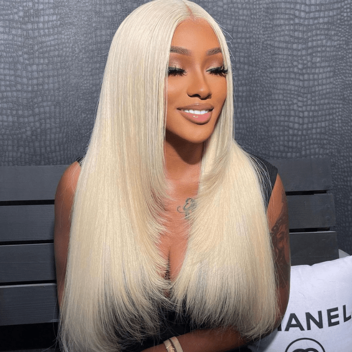 613 Blonde Hair 4x4/13x4 Transparent Layered Straight Wig With Bnags/ No Bangs 6x4.5 HD Butterfly Haircut Human Hair Wigs - Geeta Hair - GeetaHair