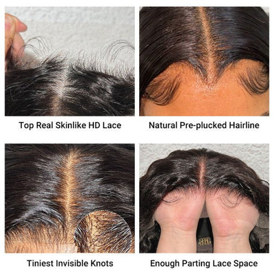 Geetahair Upgrade HD Lace black Wand Curls Wig Undetectable Invisible Lace Human Hair Wigs - GeetaHair