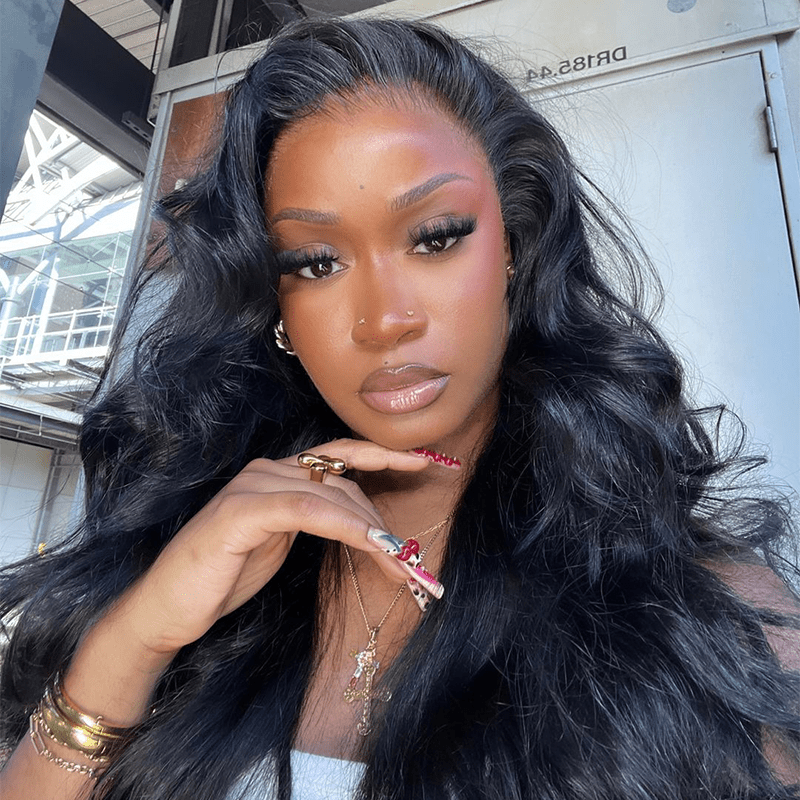 22"=$149 Pre - Cut 250% Density 13x4 HD Lace Put On And Go Glueless Wig Loose Body Wave Wig with Curtain Bangs Flash Sale - GeetaHair