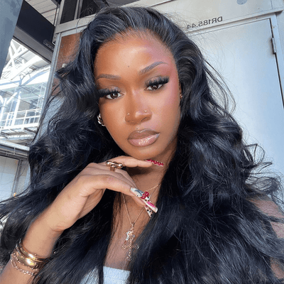 22"=$149 Pre - Cut 250% Density 13x4 HD Lace Put On And Go Glueless Wig Loose Body Wave Wig with Curtain Bangs Flash Sale - GeetaHair