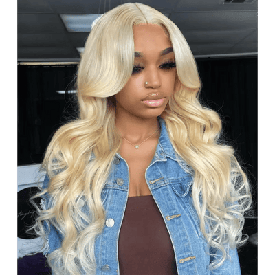 Wear Go Glueless 613 Blonde Body Wave/Straight Pre Cut HD Transparent Lace Human Hair Wigs With Air Cap Breathable Wig - Geeta Hair - GeetaHair
