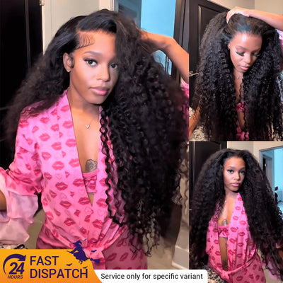 $199 30Inch Curly 13x4 Lace Front Wig 100% Virgin Human Hair Wigs Black Curly Hair Pre Plucked Hairline Flash Sale