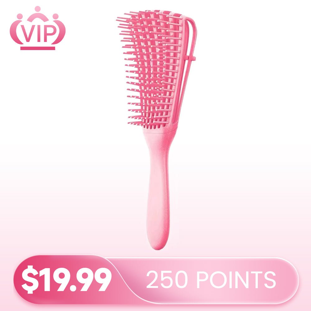 $19.99 | 250 Points VIP Free Detangling Brush for Black Natural Hair - Detangler Brush - GeetaHair