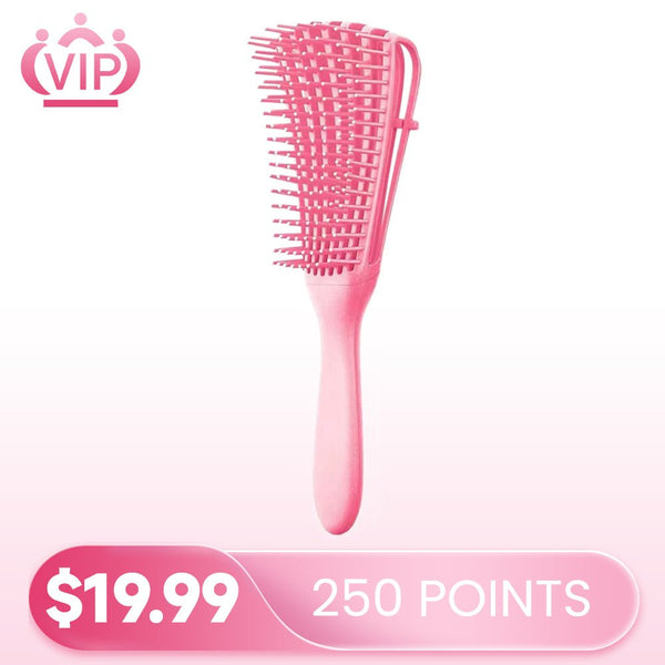 $19.99 | 250 Points VIP Free Detangling Brush for Black Natural Hair - Detangler Brush