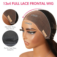 Glueless Wig Curly Human Hair 13x4 Lace Frontal Short Bob Wig Pre Plucked Natural Hairline Flash Sale - GeetaHair _detail