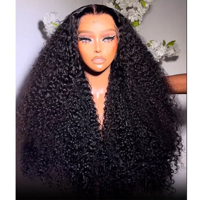 13x4 Lace Front Wigs Human Hair Pre Plucked with Baby Hair Jerry Curly Lace Frontal Wig for Black Women 180% Density - GeetaHair