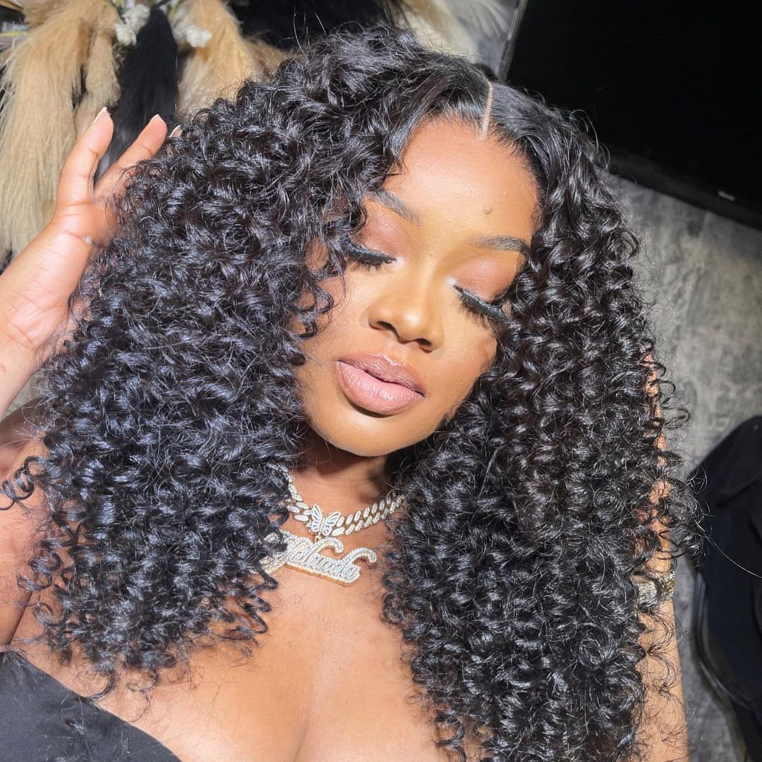 Micro Wand Curls Glueless Wig Human Hair 7x5 Pre Cut Lace Wig Pre Plucked 180% Density - GeetaHair