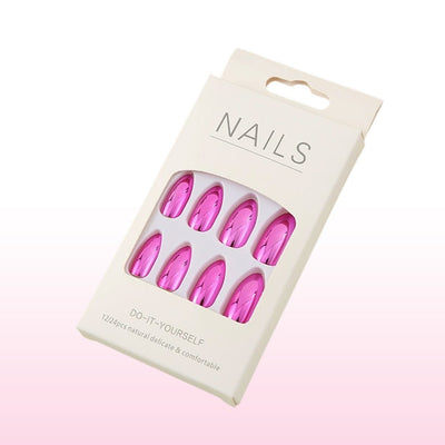 $9.99 | 100 Points VIP Free Press On Nails Nail Glue Included - GeetaHair