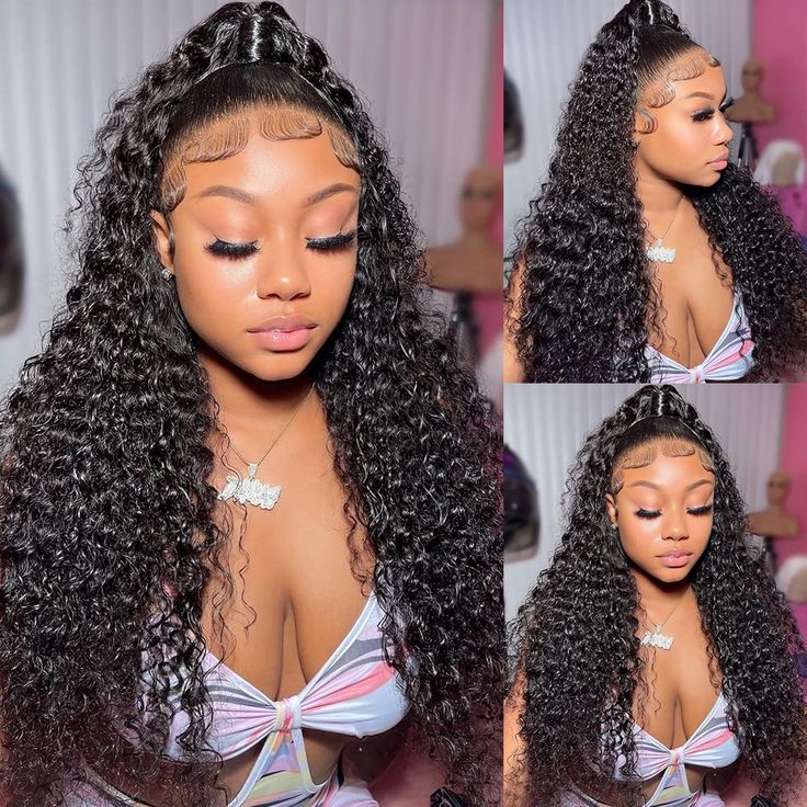 13x4 Lace Front Wigs Human Hair Pre Plucked with Baby Hair Jerry Curly Lace Frontal Wig for Black Women 180% Density - GeetaHair